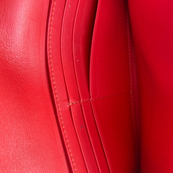 Celine Taupe Leather Wallet EUC - Picture 6 of 9